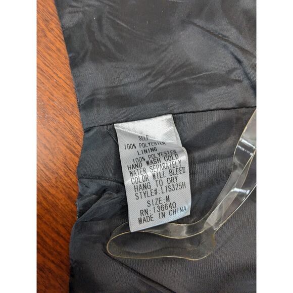 L'atiste by Amy Tube Top Medium Black Back Zip‎ Festival Summer Club Strapless - Picture 5 of 8